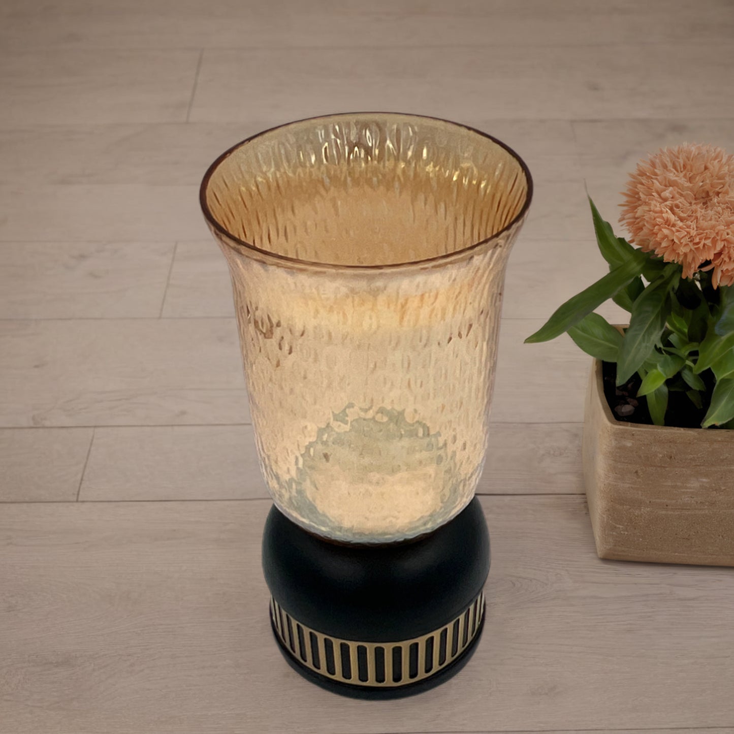 Black & Gold Candle Stand