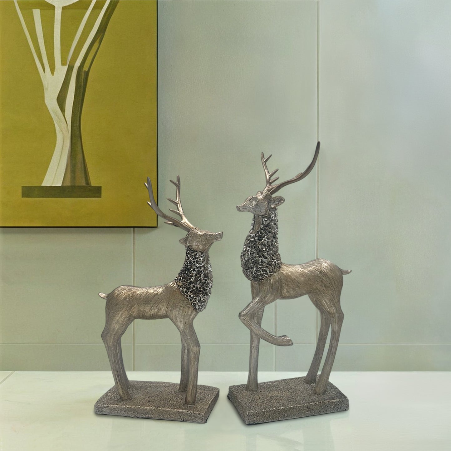 Deer Decor Piece-Set Of 2Pcs