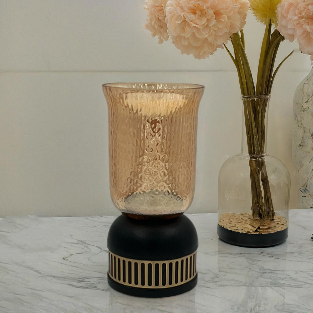 Black & Gold Candle Stand