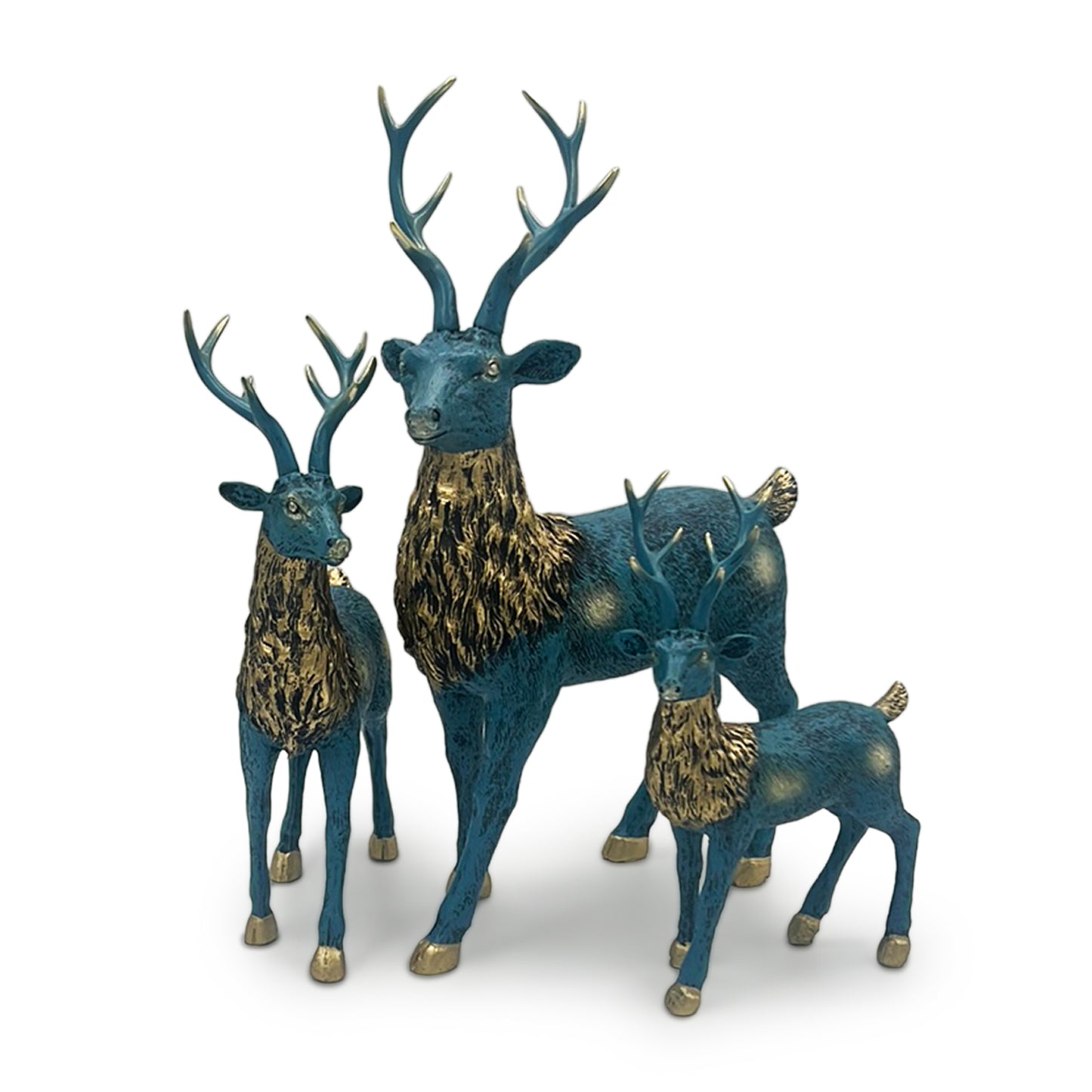 Deer Decor Piece-Set Of 3Pcs