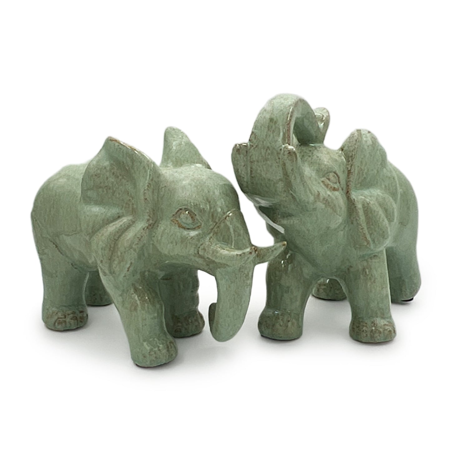 Ceramic Elephant Set-Green