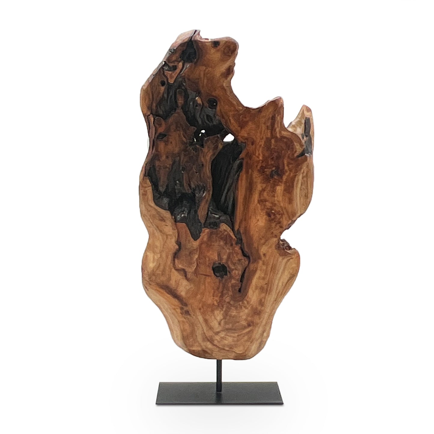 Natural Wood Abstract Sculpture-Medium