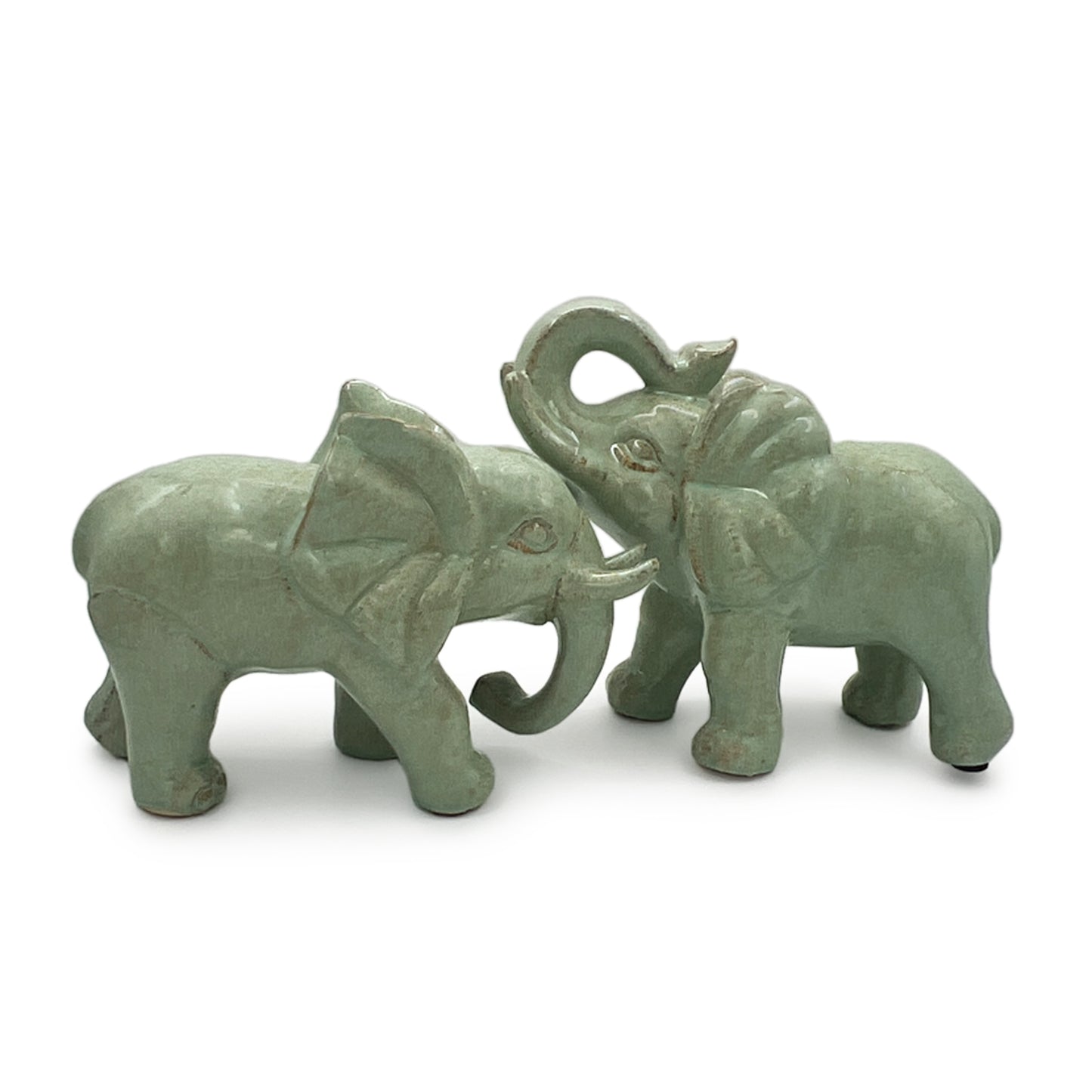 Ceramic Elephant Set-Green