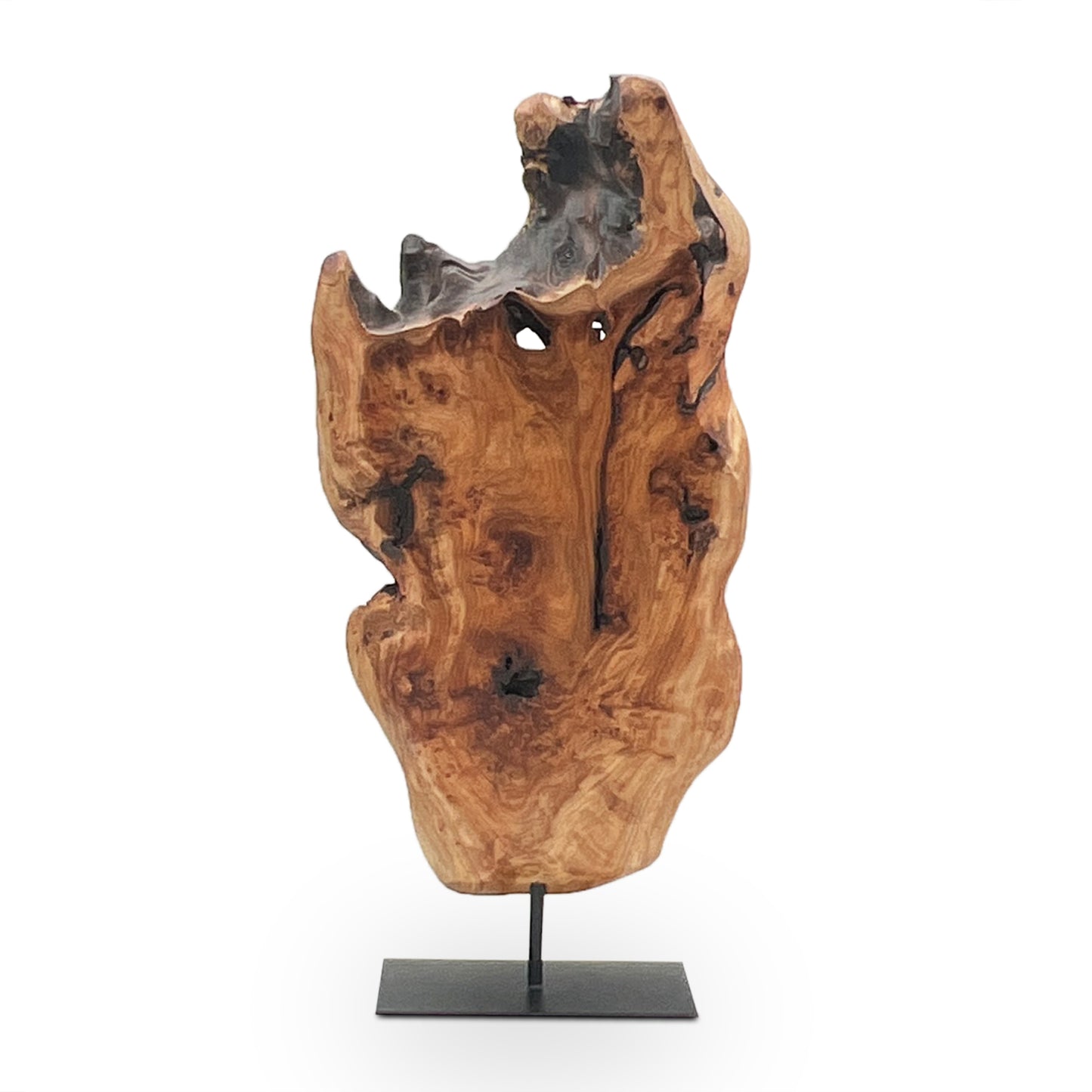 Natural Wood Abstract Sculpture-Medium