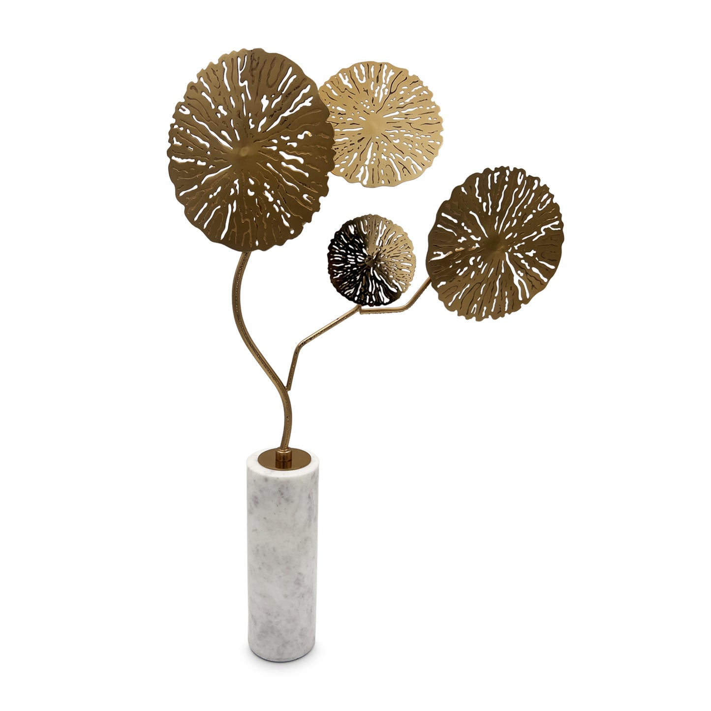 Metal Floral Decorative Table Accent